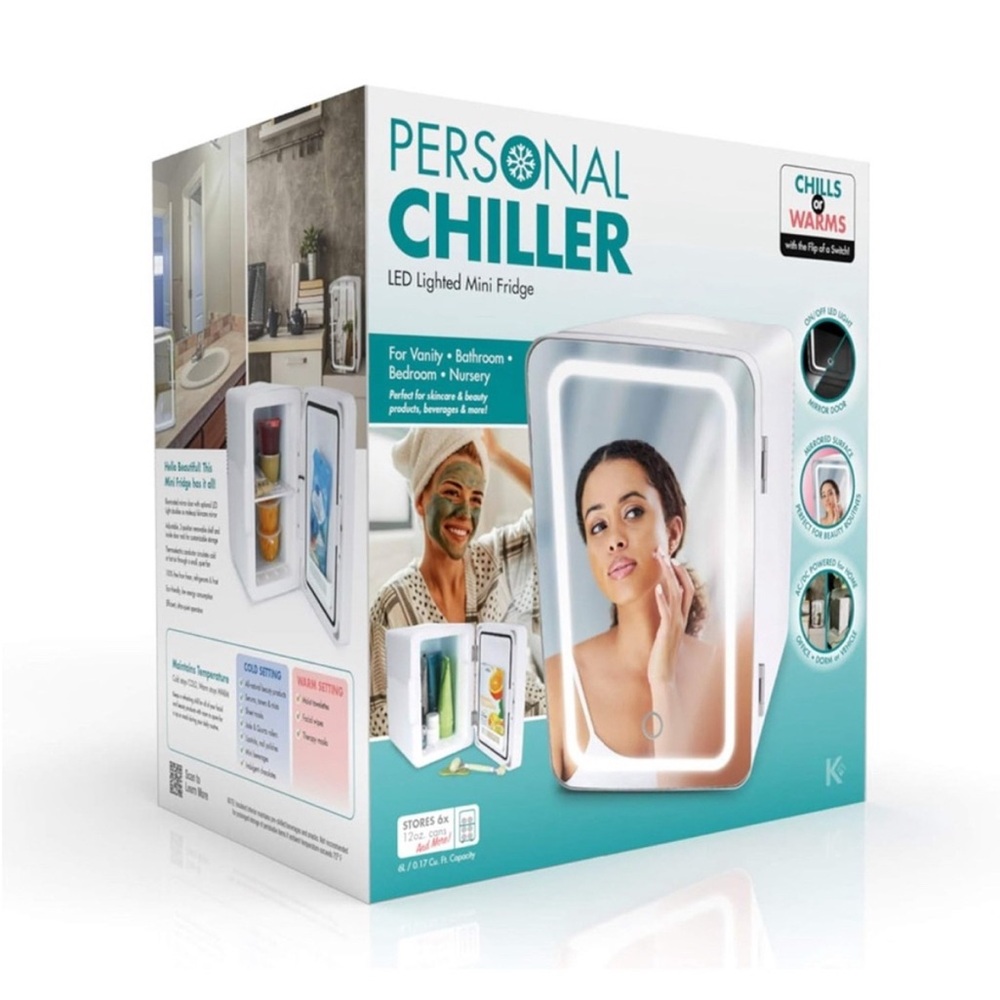 Mini Lighted Fridge (warms and cools)